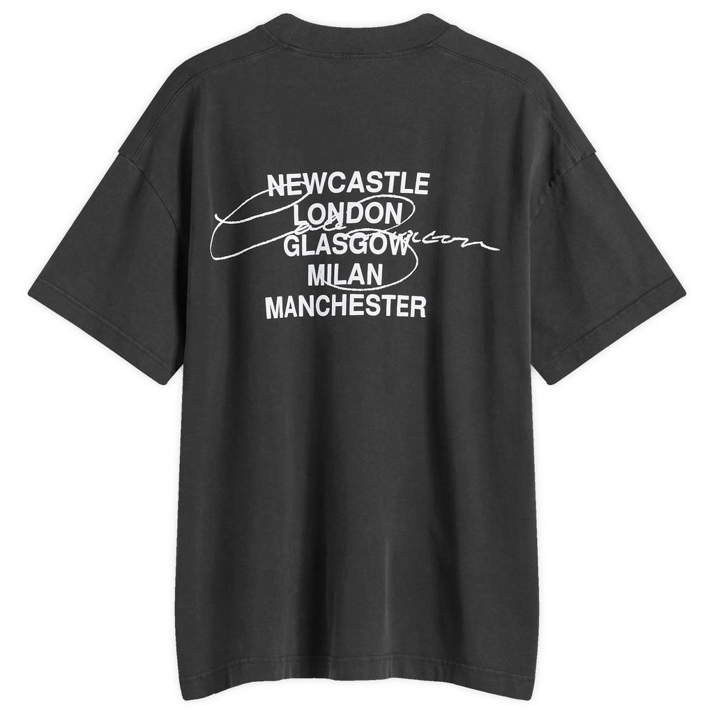 Cole Buxton END. x  Signature City T-Shirt Vitnage Black - Blue Text